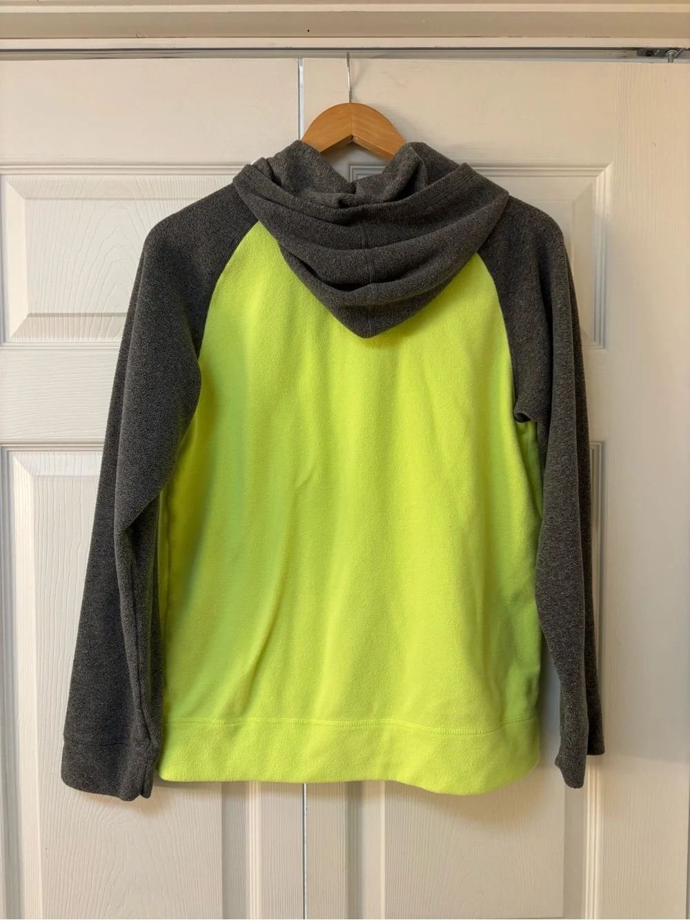 The North Face Kids' Neon Yellow & Gray Fleece Zip Hoodie